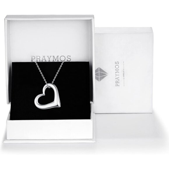 Sterling Silver Heart Urn Necklace for Ashes, Cremation Keepsake Jewelry - Picture 6 of 7